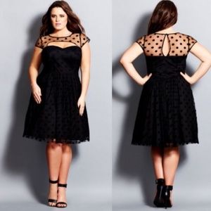 City Chic Black Formal Party Dress